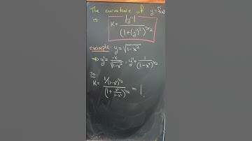 Finding the curvature of y=f(x)