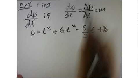 AP Calculus 3.3  Rules for Differentiation Example 1