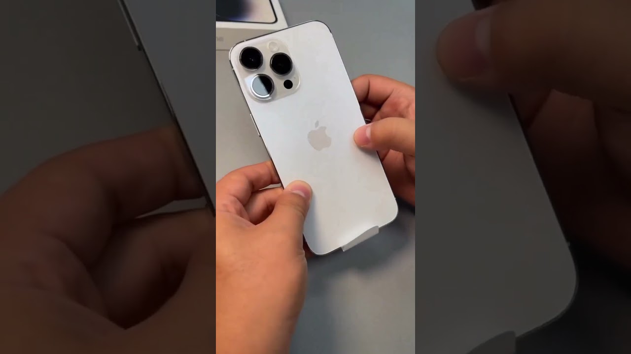 iPhone 14 pro max silver colour unboxing first look silver colour awasome look 🔥🔥📸📸💯💯