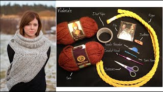 How to Crochet the District 12 Katniss Everdeen Cowl Rope Portion Part #1 of 2