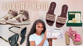 LUXURY HAUL | How To Look Expensive On A Budget | Designer Shoes, Bags &amp; More | FT. Arabella Hair