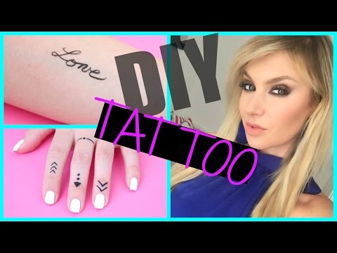 DIY TATTOO TEMPORANEI CON L'EYELINER!!!! DURANO DIECI GIORNI!!!!!