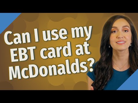 Can I use my EBT card at McDonalds