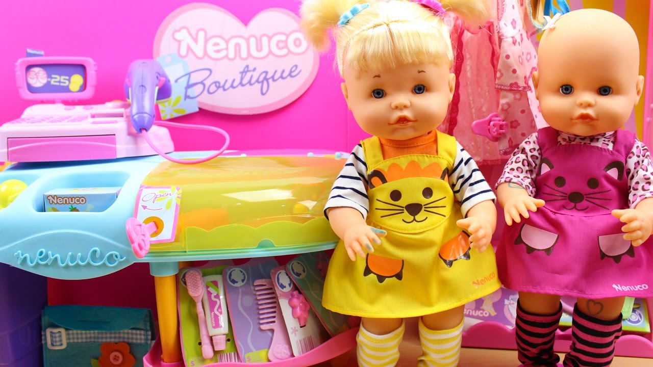 puntada Hasta legislación Aventuras de las Bebés Nenuco Hermanitas Traviesas en la Boutique NENUCO |  Las Bebés van de compras - YouTube