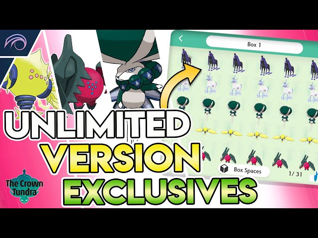 HOW TO GET UNLIMITED VERSION EXCLUSIVES IN ONE GAME  Pokemon Crown Tundra  Sword and Shield DLC 