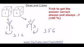 Dices and Cubes Verbal and Non-verbal Reasoning problems | Team MAST screenshot 4