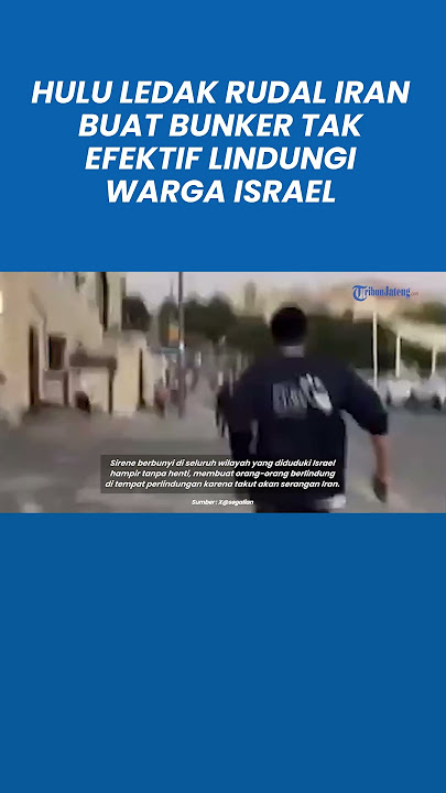 LARI BERHAMBURAN! Hulu Ledak Rudal Iran Buat Bunker Tak Efektif Lindungi Warga Israel