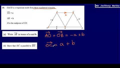 18. Vectors (GCSE Maths - Edexcel Practice Tests Set 4 - 1H)