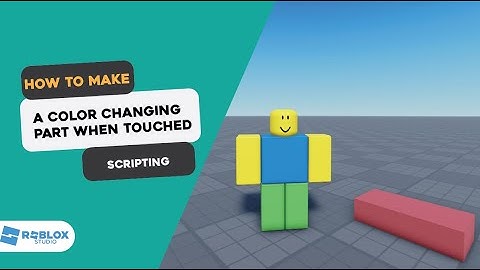 How to make | A part change color when touched | Roblox Studio