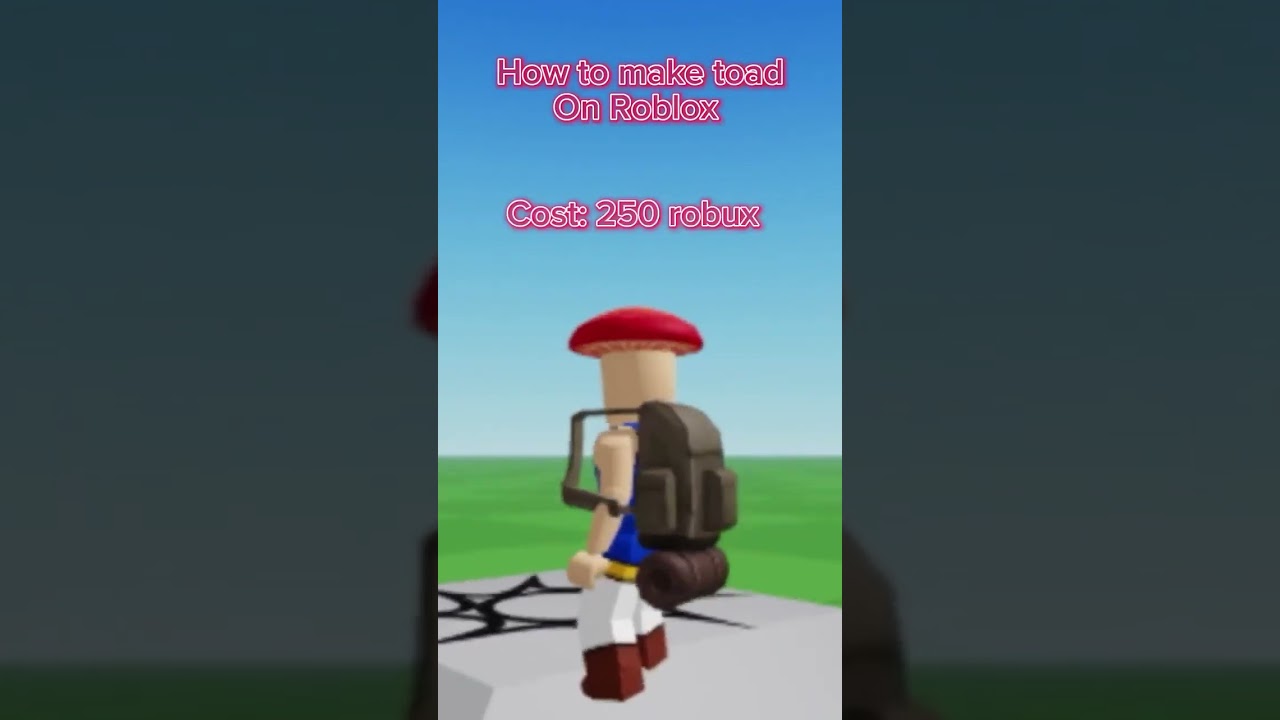 🧡💚🤍How to Make Toad In Roblox🤍💚🧡
