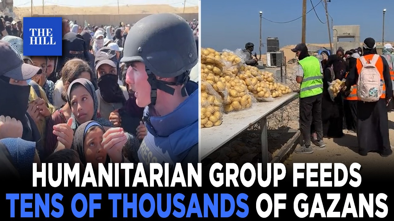 'From The Vault': Raw Video - Thousands Of Gazans Gather For Sacks Of Food | FRONTLINES