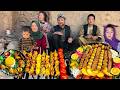 Traditional Afghan Loghmeh Kebab on Fire | Mountain Village Cooking – Village Life of Afghanistan