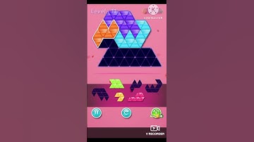 Block triangle puzzle intermediate level 11