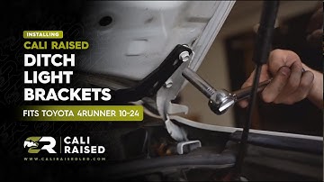 How to install Ditch Light Bracket Kit for 2010-2024 Toyota 4Runner | Cali Raised