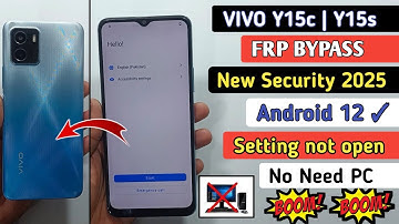 Vivo Y15C Android 12 FRP Bypass || Vivo Y15s Frp Bypass Android 12 || New Update 2025 Without PC