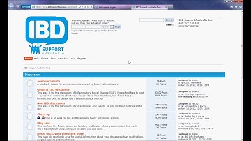 IBD Support Australia - How to use the forum community tutorial