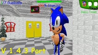 Sonic's Memehouse V.1.4.3 Port - Baldi's Basics V1.4.3 Mod
