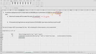 MAT 143 - Unit 2 - Linear Equations and Goal Seek