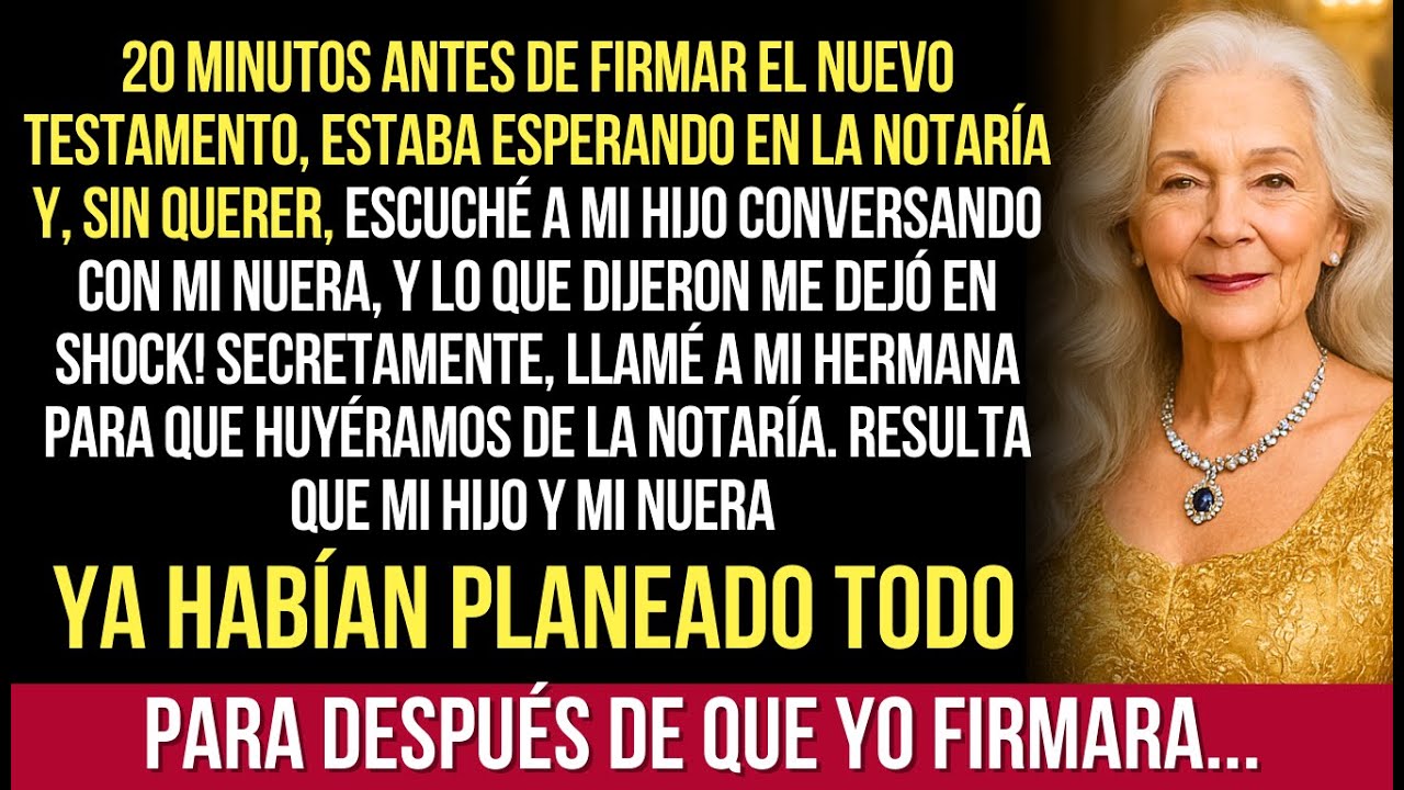 Escuché El Plan Sucio De Mi Hijo Y Nuera 20 Minutos Antes De Firmar El Testamento – Decidí Huir!