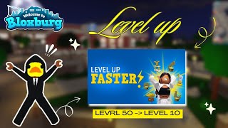 NEW BLOXBURG UPDATE: LEVEL UP FASTER (LEVEL 10 MAX)
