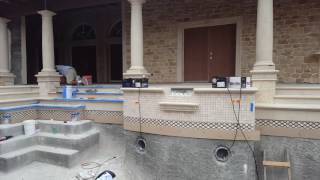 Waterline tile installation