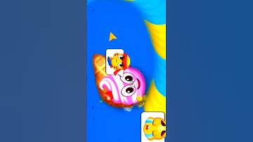 🔥😱 Worms Zone io body giant snake surrounding me #shorts #viral #saampwalagame #worms #game#001