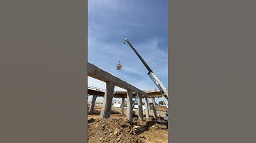 Using Crane To Pour Inside A Bridge Cap Via Concrete Bucket