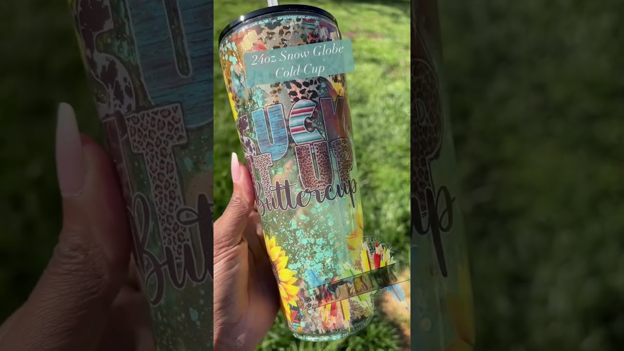 NEW TUTORIAL! 24oz Snow Globe Cold Cup tutorial will post on Saturday at 1pm EST! 