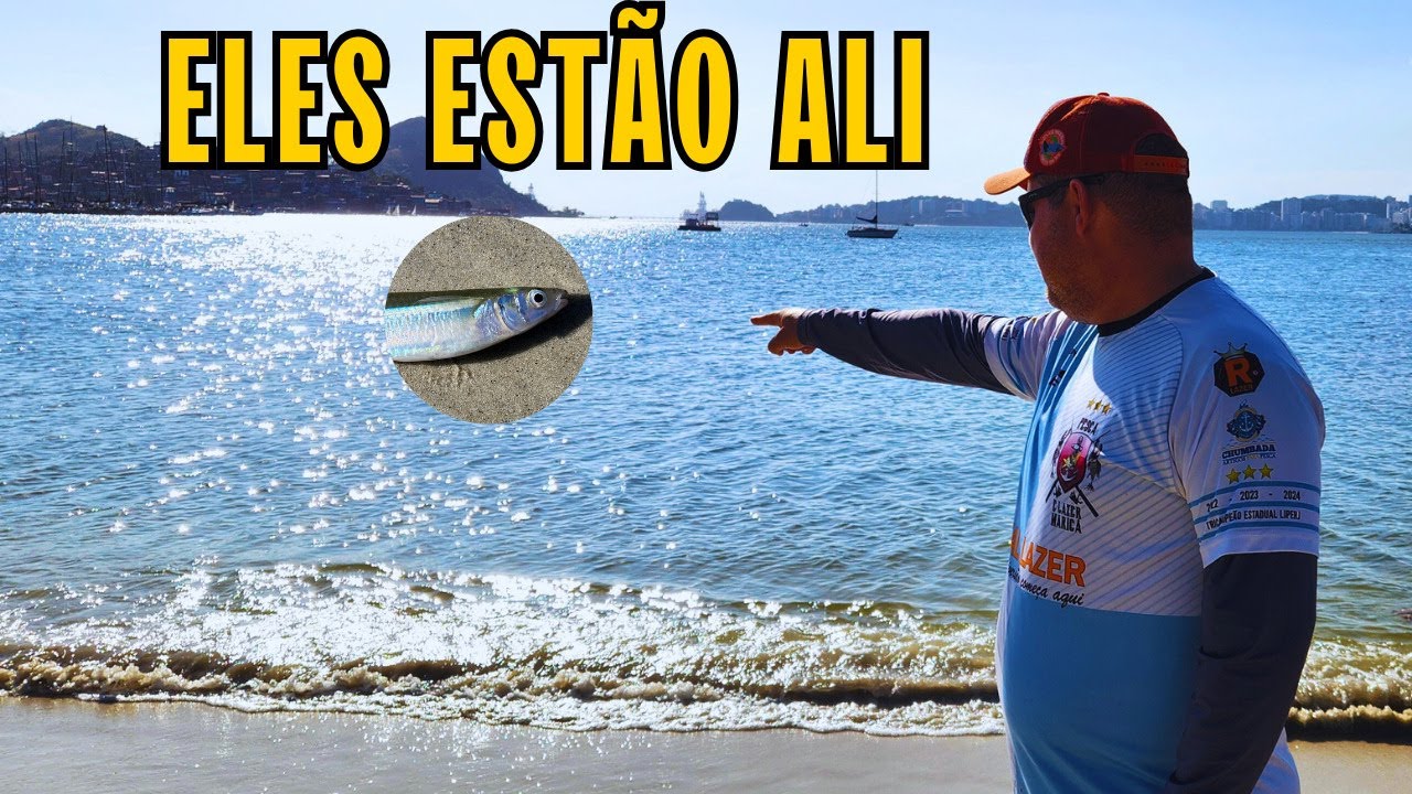 PESCARIA NA PRAIA DE CHARITAS NITERÓI-RJ  -  MATERIAL LEVE  