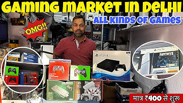 Gaming market in Delhi | cheapest gaming console market | all kinds of games | मात्र ₹400 से शुरू 🤯