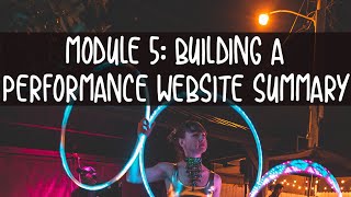 Module 5: Creating a Performance Website