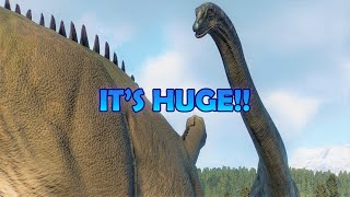 SIZE COMPARISON: NEW Dreadnoughtus Size Compared to ALL Sauropods - Jurassic World Evolution 2