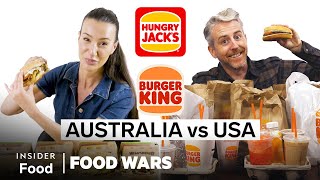 Australia vs US Hungry Jacks And Burger King | Food Wars | Insider Food
