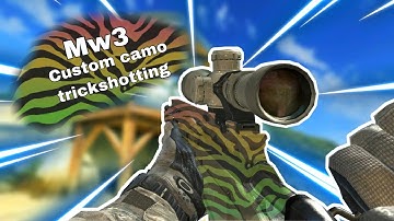 CALL OF DUTY MODERN WARFARE 3 TRICKSHOTTING WITH CUSTOM CAMOS!!! FT.xSiddd