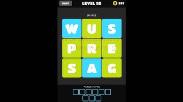Word Crush Level 91 - 100 Answers