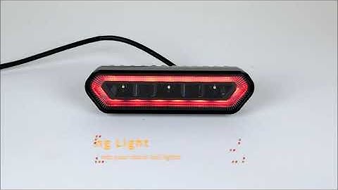 UTV Roll Bar Chase Brake Tail Light