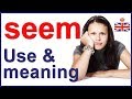 Linking verb SEEM - English lesson