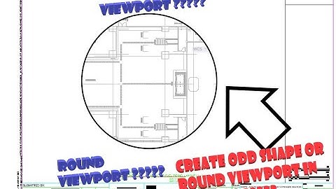 How to Create Odd Shape or Round Viewport In Autocad #autocadmodeling #youtubevideo #youtubeshort