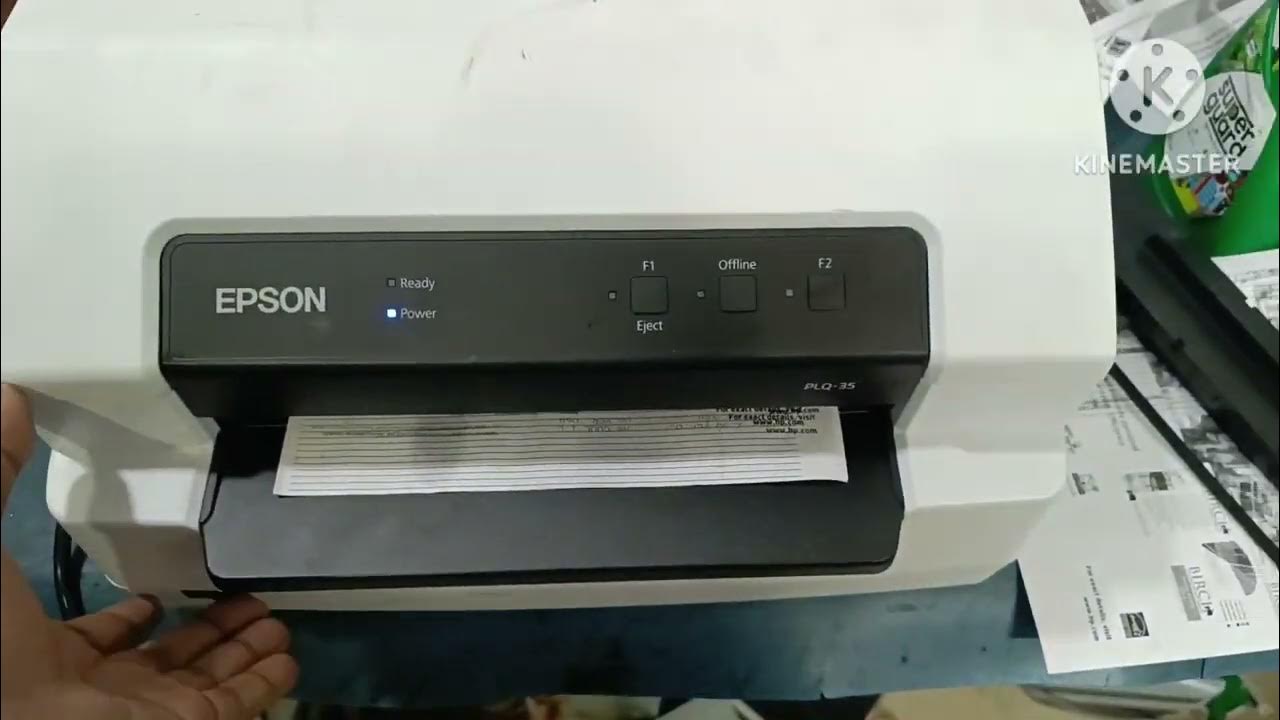 how to repair Epson plq 35 printer stuck issue & configuration YouTube