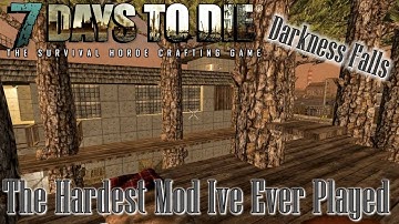 Starting The Prison Tree House! | 7 Days to Die | Alpha 16 Darkness Falls Mod | s6 ep16 Gameplay