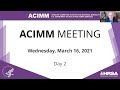 ACIMM Meeting - March 16, 2021 - Day 2