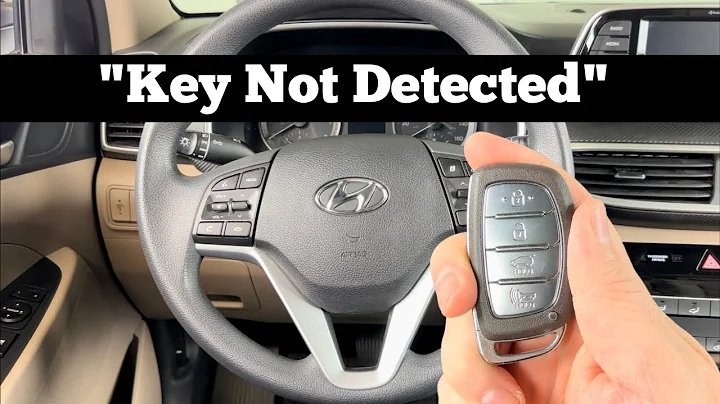 How to Start A Hyundai Tucson With Dead Remote Key Fob Battery 2016 - 2021 "Key Not Detected"