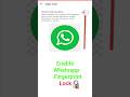 Whatsapp fingerprint lock kaise lagayeHow to set fingerprint lock #short#viral