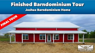 Joshua Barndominium Home FINISHED WALKTHROUGH TOUR | Texas Best Construction