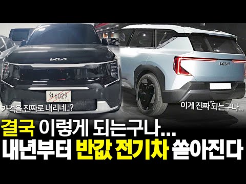 결국 이렇게 되는구나 내년부터 반값 전기차 쏟아진다 