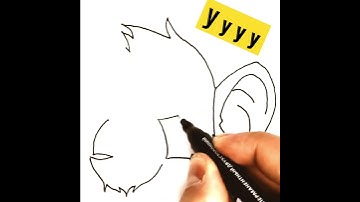 #shorts Draw monkey easy | Monkey face drawing
