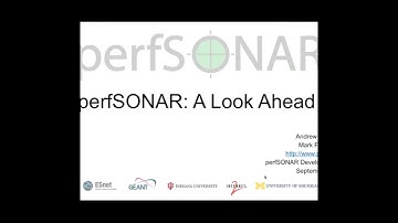 perfSONAR: A Look Ahead - CI Brownbag Series Webinar