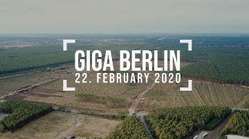 Tesla Giga Berlin - 4K Drone Footage - 22. February 2020