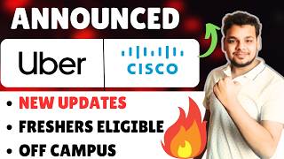 Announced! NPCI , Amber , Uber | Off Campus Hiring Drives for Freshers | 2026, 2025 Batch Hiring