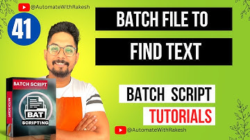 Batch File Find | Batch file to Find Text in Multiple Files